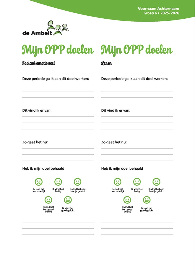 Voorbeeldpagina 5 uit Speciaal onderwijs rapport voorbeeld van De Ambelt