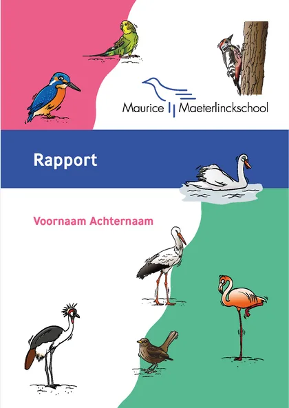 Voorbeeldpagina 1 uit leerrouterapport voorbeeld van Maurice Maeterlinckschool