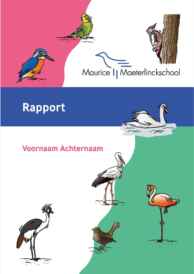 Voorbeeldpagina 1 uit leerrouterapport voorbeeld van Maurice Maeterlinckschool