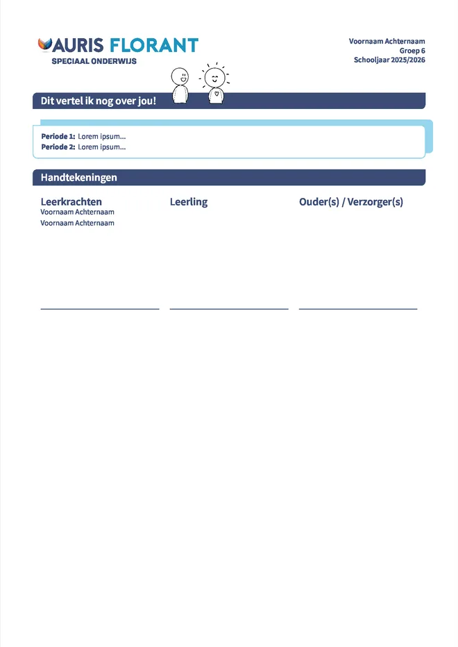 Voorbeeldpagina 6 uit Mijn Florant-rapport voorbeeld van Auris Florant