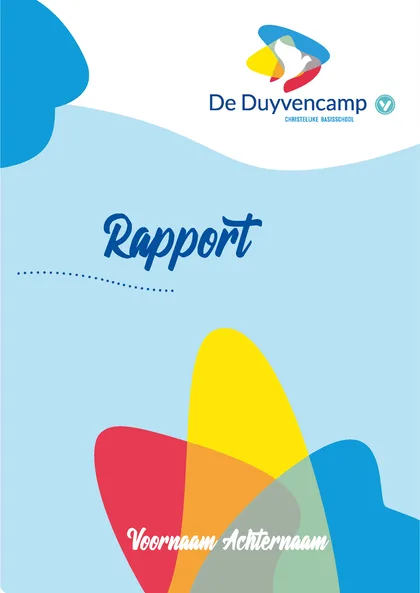 Voorbeeldpagina 1 uit Kernwaarden rapport voorbeeld van Basisschool De Duyvencamp