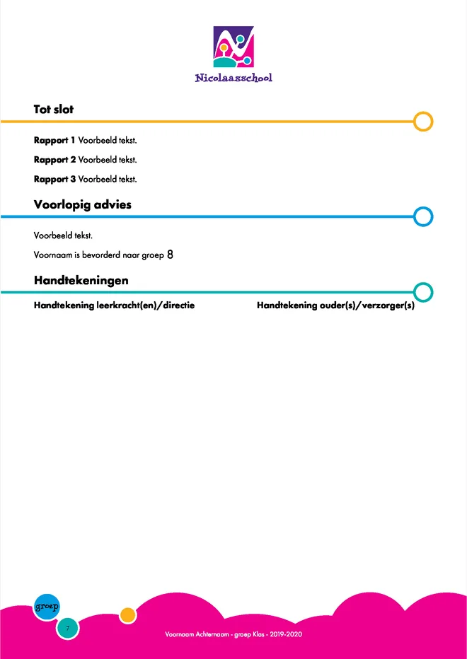 Voorbeeldpagina 5 uit Cijferrapport voorbeeld van Nicolaas
