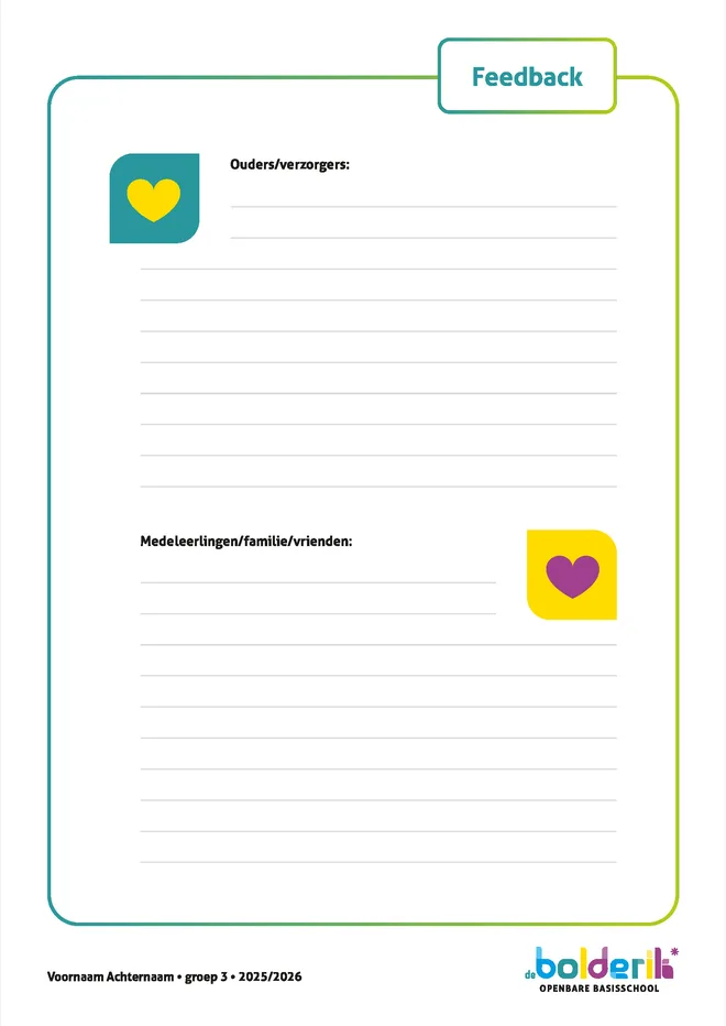 Voorbeeldpagina 5 uit resultaat en inzet rapportfolio voorbeeld van Openbare Basisschool De Bolderik