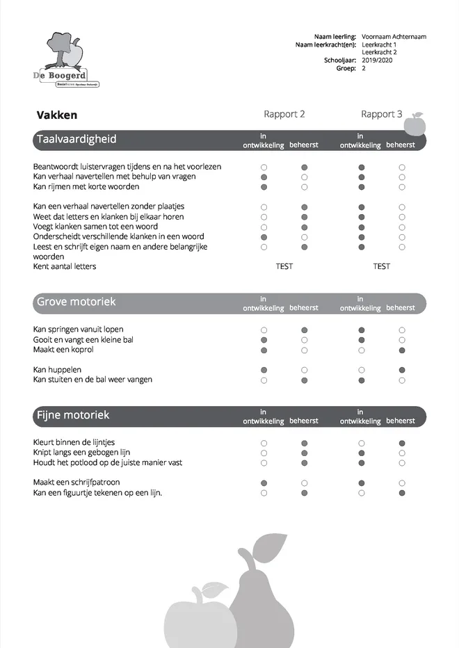 Voorbeeldpagina 3 uit zwart-wit OB rapport voorbeeld van De Boogerd
