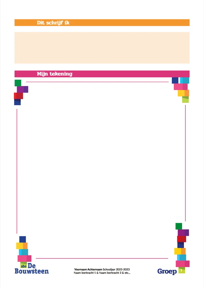 Voorbeeldpagina 5 uit SBO kleuterrapport voorbeeld van School voor Speciaal Basisonderwijs De Bouwsteen