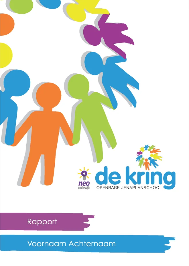 Voorbeeldpagina 1 uit Jenaplan rapport voorbeeld van Basisschool De Kring
