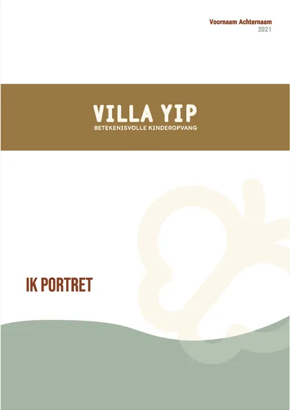 Voorbeeldpagina 1 uit Ik-portret kinderdagverblijf voorbeeld van Kinderdagverblijf Villa Yip