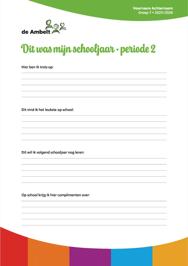 Voorbeeldpagina 4 uit Speciaal onderwijs rapport voorbeeld van De Ambelt